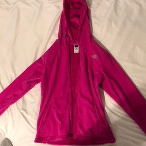 Girls North Face Zip Up Coat